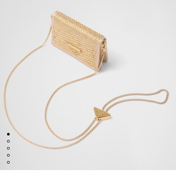 Cardholder with shoulder strap and crystals - Picture 3 of 3